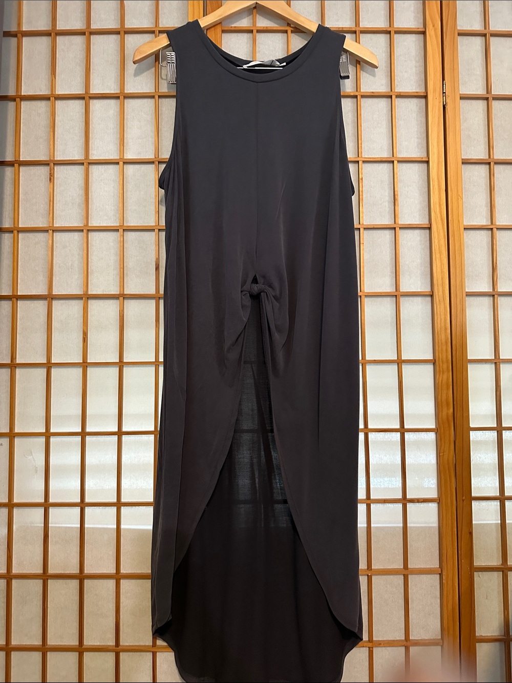 Astr The Label Charcoal Gray Sleeveless Maxi Dress/tank top